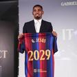 Gabriel Jesus apresentado no Barcelona