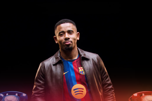 Gabriel Jesus apresentado no clube catalão - Foto: Barcelona/X