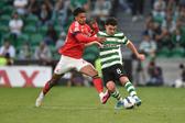 Richard Ríos e Pote em duelo no Sporting-Benfica de 2025/26