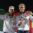 José Carlos Pinto e Omar Elkhatib celebram a conquista das medalhas de ouro em Taranto 2026