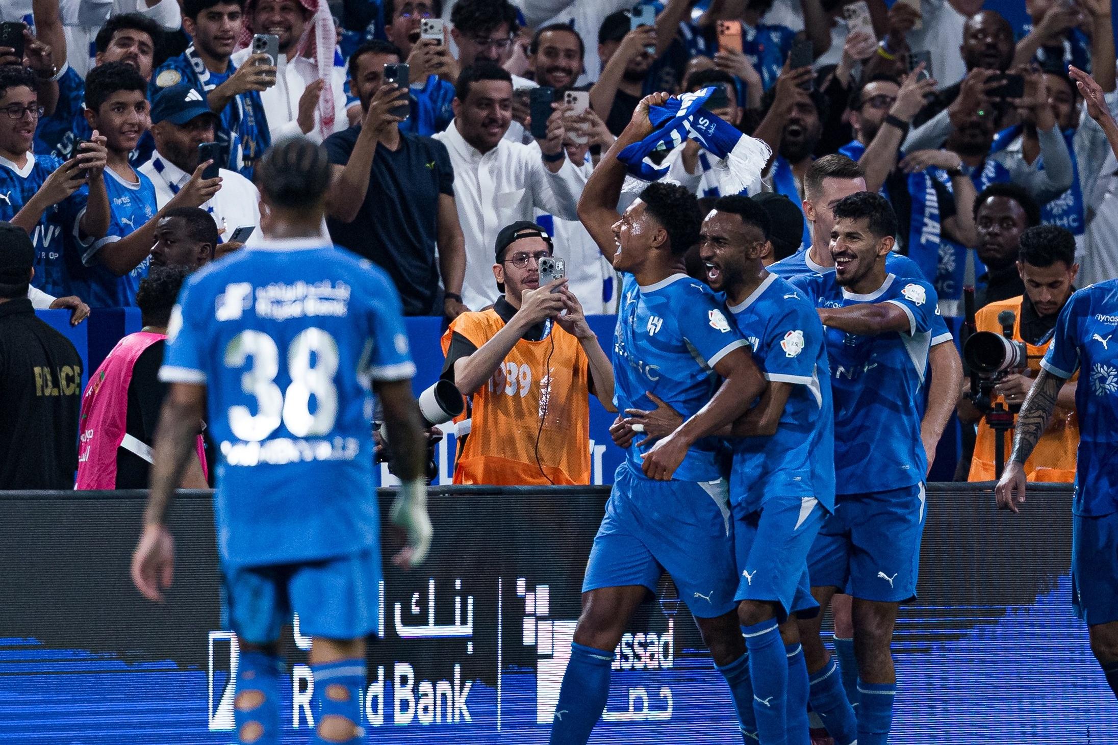 Festejos do Al Hilal diante do Al Ahli - Foto: Al Hilal