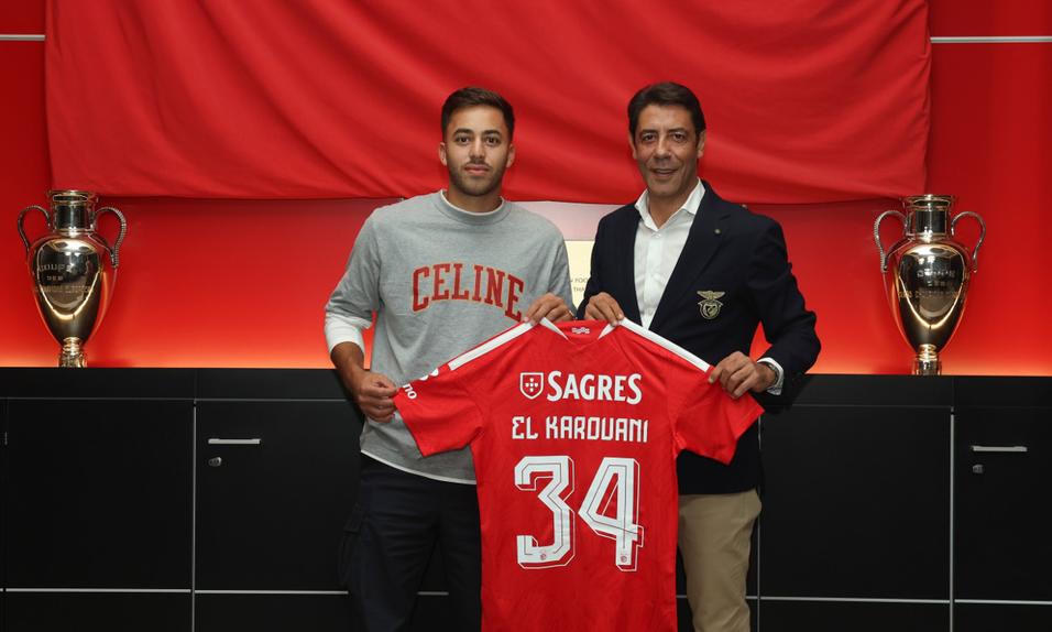 El Karouani assina pelo Benfica até ao fim da época e vai vestir o número 34