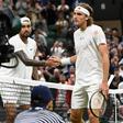 Nick Kyrgios e Stefano Tsitsipas em Wimbledon