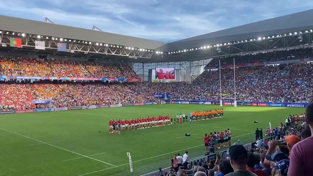 Assim soou 'A Portuguesa' em Saint-Étienne