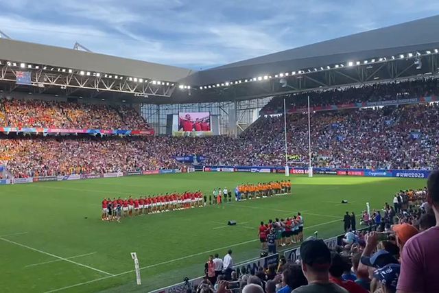 Assim soou 'A Portuguesa' em Saint-Étienne