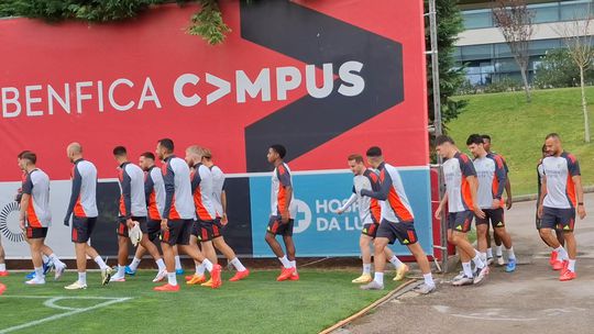 Benfica já prepara Atlético Madrid no Seixal