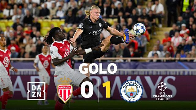 Passe incrível de Gvardiol e Haaland faz um golaço no Mónaco