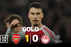 Gyokeres esteve muito perto de marcar, mas o golo foi de Martinelli