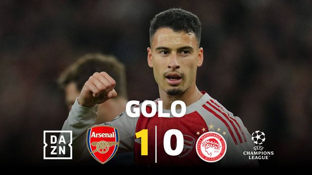 Gyokeres esteve muito perto de marcar, mas o golo foi de Martinelli