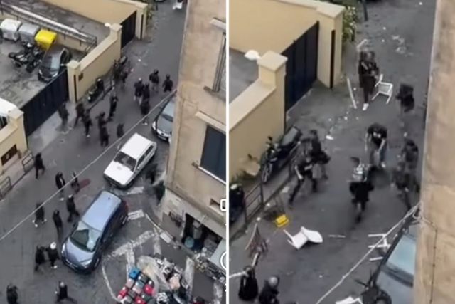 'Ultras' do Nápoles atacam adeptos do Sporting (vídeos)