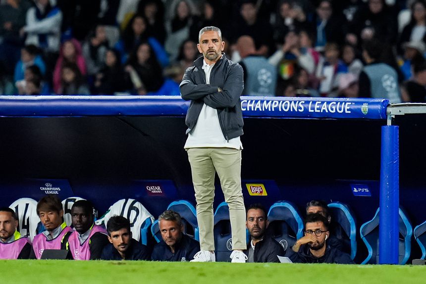 Rui Borges, treinador do Sporting, em Nápoles para jogo da Champions