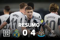 Newcastle consegue a maior vitória de sempre na Champions