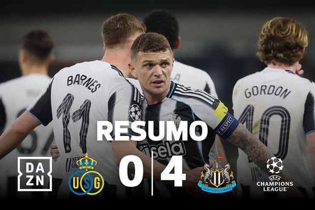 Newcastle consegue a maior vitória de sempre na Champions