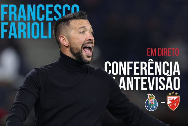 Siga em direto a conferência de imprensa de Farioli