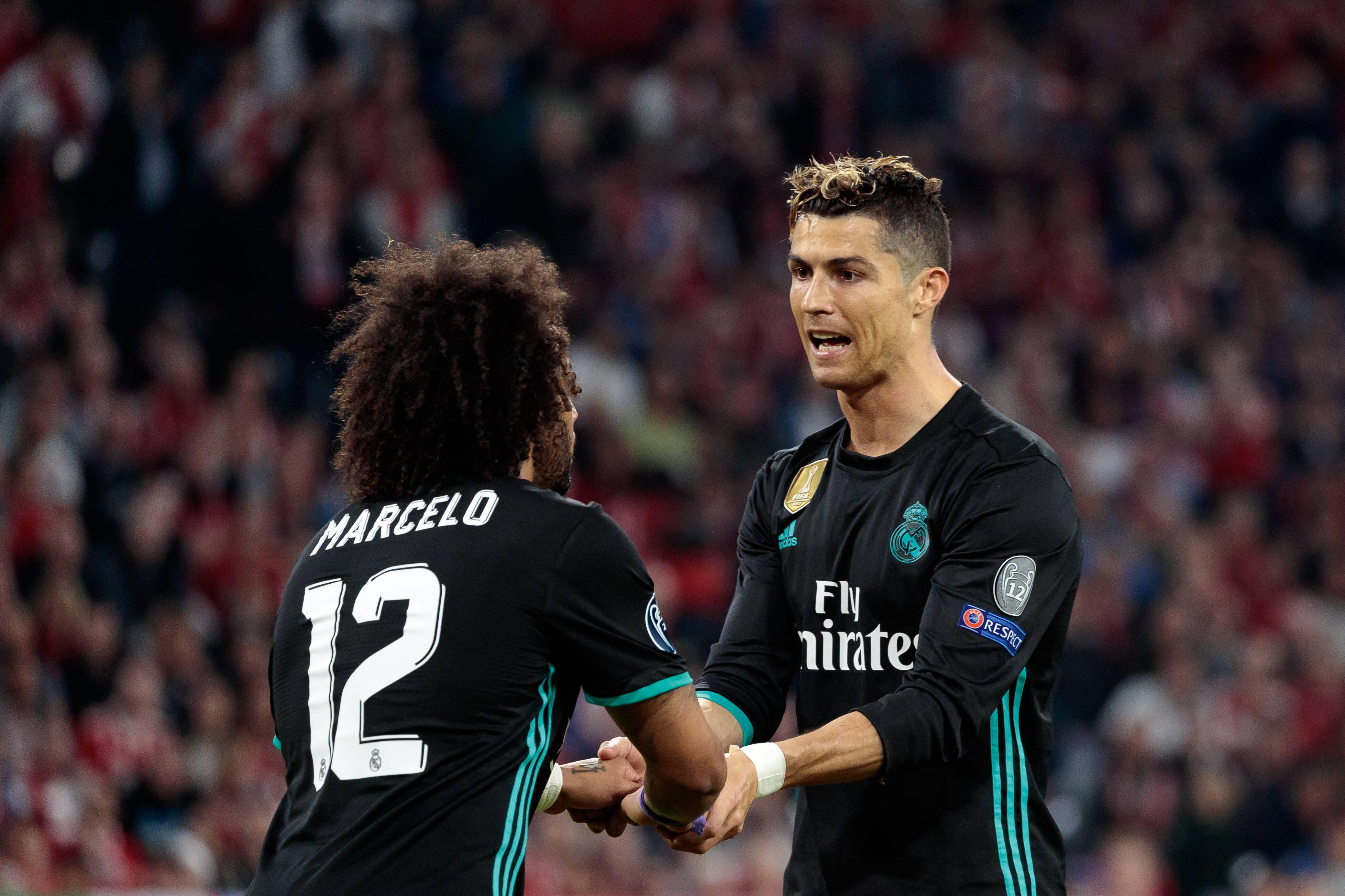 Marcelo e Cristiano Ronaldo partilharam o balneário no Real Madrid durante anos