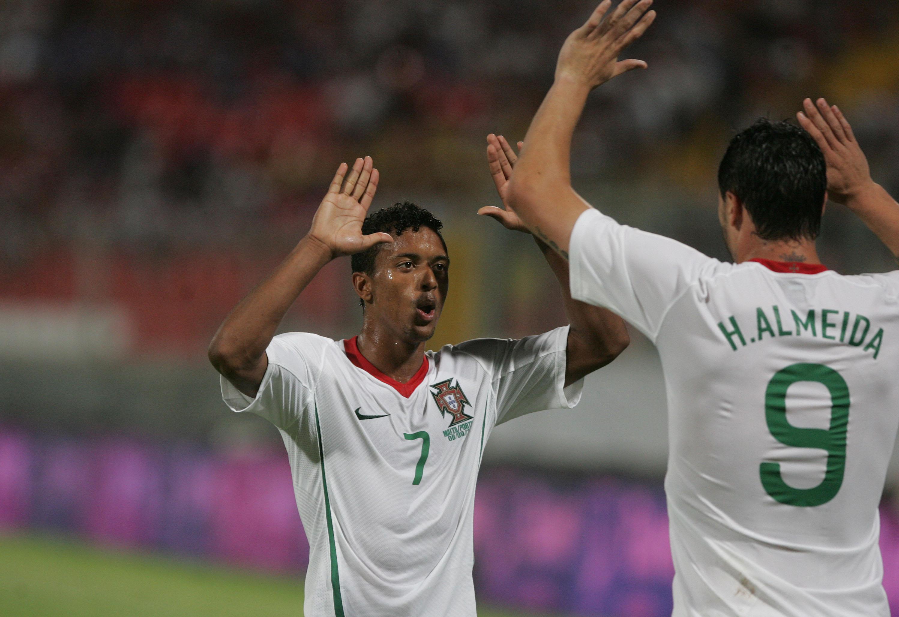 Nani - Malta-Portugal (0-4), qualificação Mundial 2010, 06/09/2008 - Foto: ASF