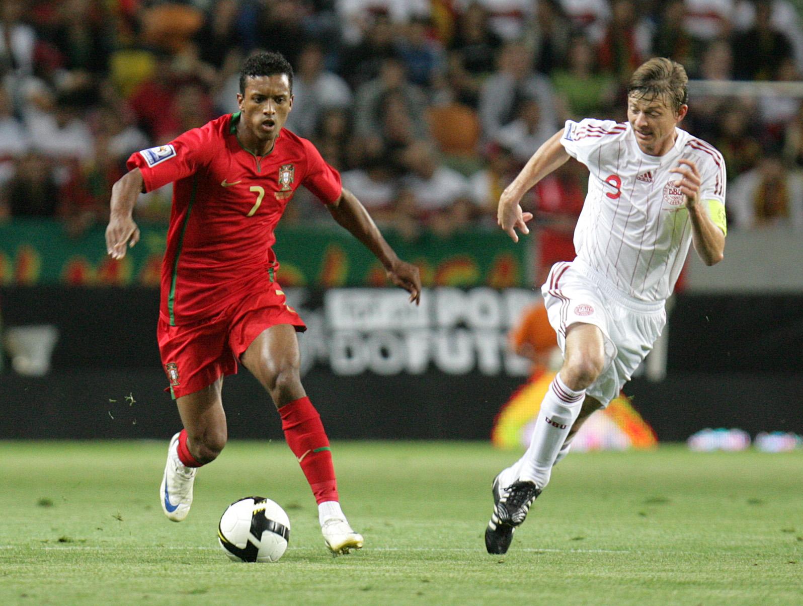 Nani - Portugal-Dinamarca (2-3), qualificação Mundial 2010, 10/09/2008 - Foto: ASF