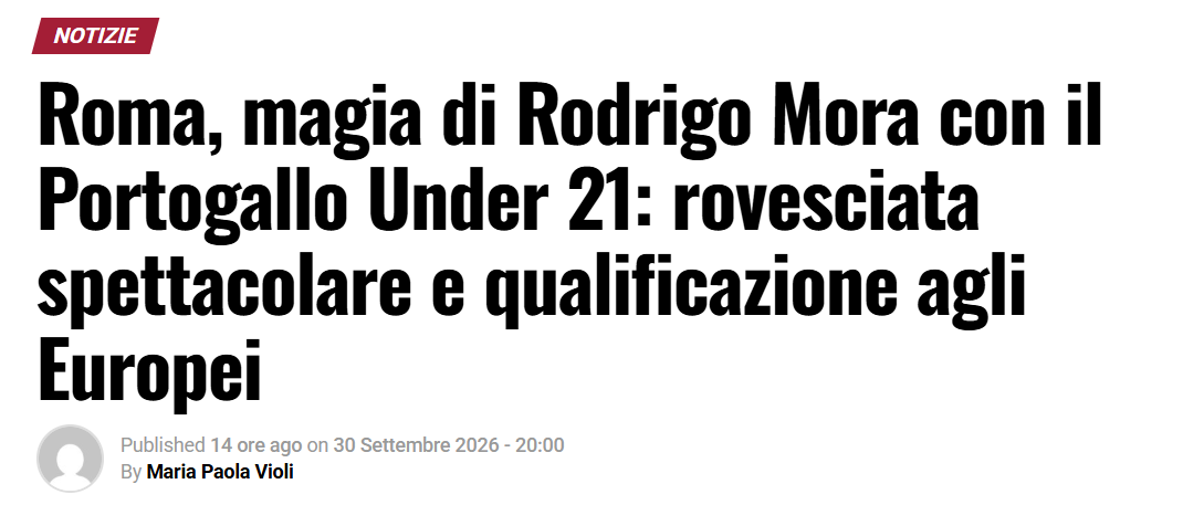 Romagiallorossa - A magia de Rodrigo Mora