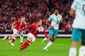 Mikkel Damsgaard fez muito para que a Dinamarca conseguisse um bom resultado frente a Portugal