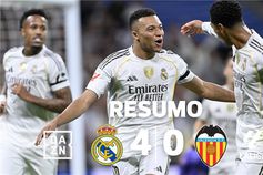 Real Madrid goleia Valência com golaço de Carreras (resumo)