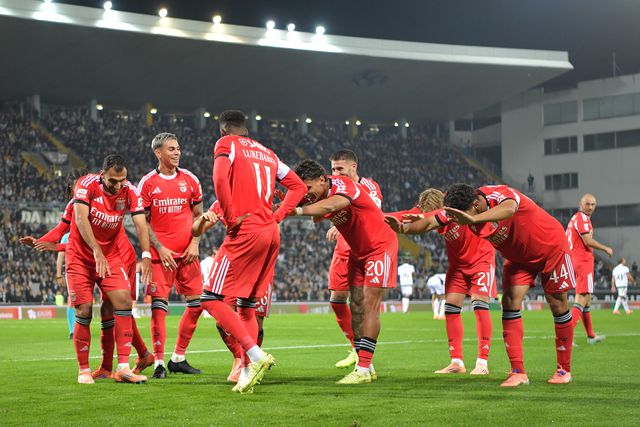 Festejos de golo do Benfica: Foto: Kapta+/Rogério Ferreira