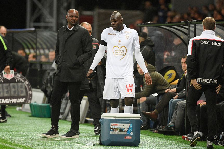 Além do Génova, Patrick Vieira e Mario Balotelli também trabalharam juntos no Nice