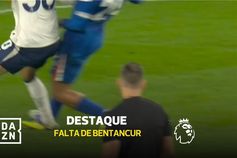 Será possível? Este lance não deu vermelho no Tottenham-Chelsea