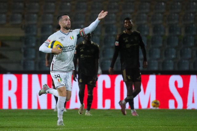 Kikas marcou um dos golos do Estrela da Amadora no duelo com o Casa Pia - Foto: Carlos Barroso/LUSA