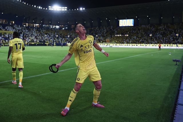 Cristiano Ronaldo a celebrar o bis pelo Al Nassr - Foto: Al Nassr