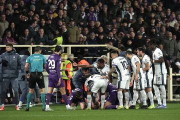 Fiorentina-Inter adiado para data a anunciar após jogador colapsar em campo