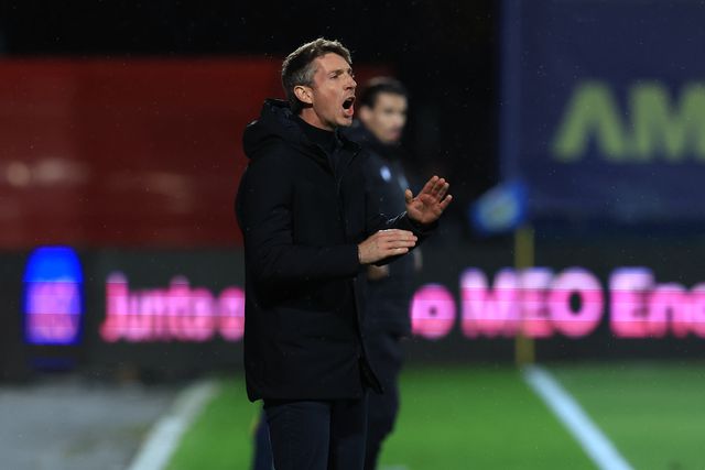 Vasco Seabra inconformado com o atual momento do Arouca (Foto Estela Silva/LUSA)