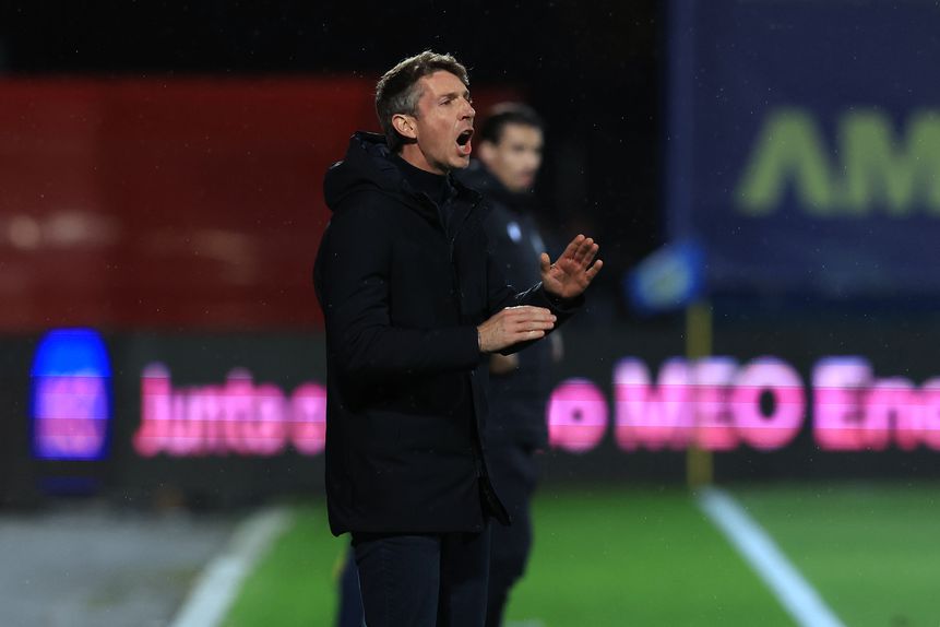 Vasco Seabra inconformado com o atual momento do Arouca (Foto Estela Silva/LUSA)