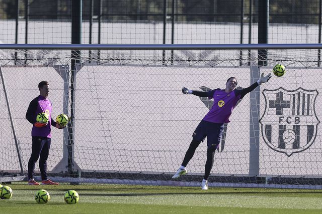Wojciech Szczesny e Marc-Andre ter Stegen, guarda-redes do Barcelona