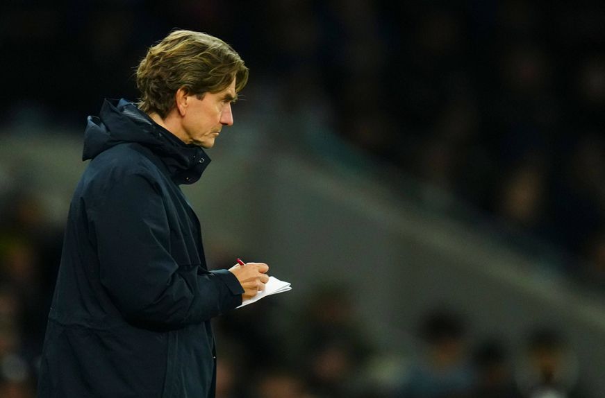 Thomas Frank, treinador do Tottenham