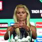Tita num sorteio da Taça de Portugal de futebol feminino - Foto: A BOLA