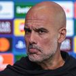 Pep Guardiola, treinador do Manchester City