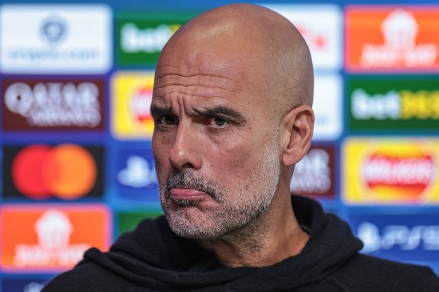 Pep Guardiola, treinador do Manchester City