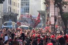 Receção ao Flamengo começou em festa e acabou com tiros da polícia
