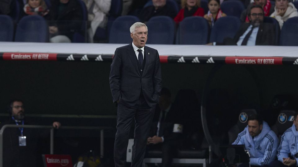 Carlo Ancelotti, treinador do Real Madrid