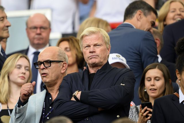 Oliver Kahn nas bancadas a assistir a um jogo do Euro 2024, que se disputou na Alemanha