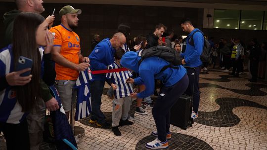 FC Porto com muito apoio à chegada à Madeira