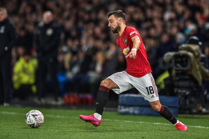 Bruno Fernandes trocou o Sporting pelo Manchester United a meio da época 2019/2020