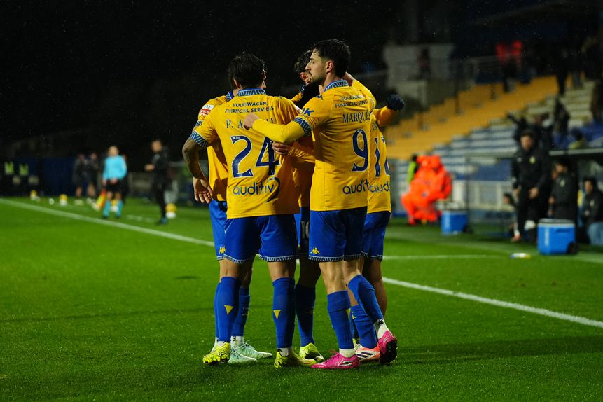 O Estoril promete apresentar-se na Luz com a ambição de derrotar o Benfica. Foto: IMAGO