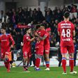 Jogadores do Gil Vicente celebram golo do empate - Foto: Fernando Veludo/LUSA