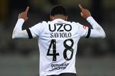 Noah Saviolo marcou e assistiu no triunfo por 2-1 do V. Guimarães, perante o Nacional. Foto: Hugo Delgado/LUSA