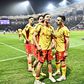 Festejos do Lens frente ao Toulouse