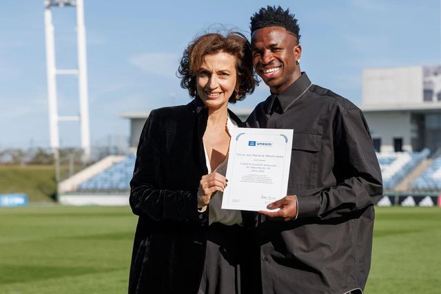 Vinícius Jr. nomeado embaixador da UNESCO