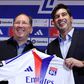 Paulo Fonseca, ao lado de John Textor, dono do Lyon