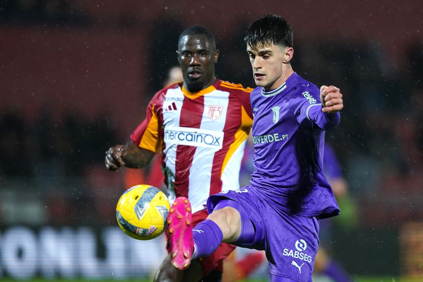 Pau Víctor 'destruiu' a defensiva avense com dois golos e uma assistência. Foto: Hugo Delgado/LUSA