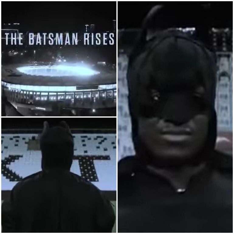 Batshuayi vestiu papel de herói graças ao nome, encarnando o Batman quando foi oficializado pelo Besiktas